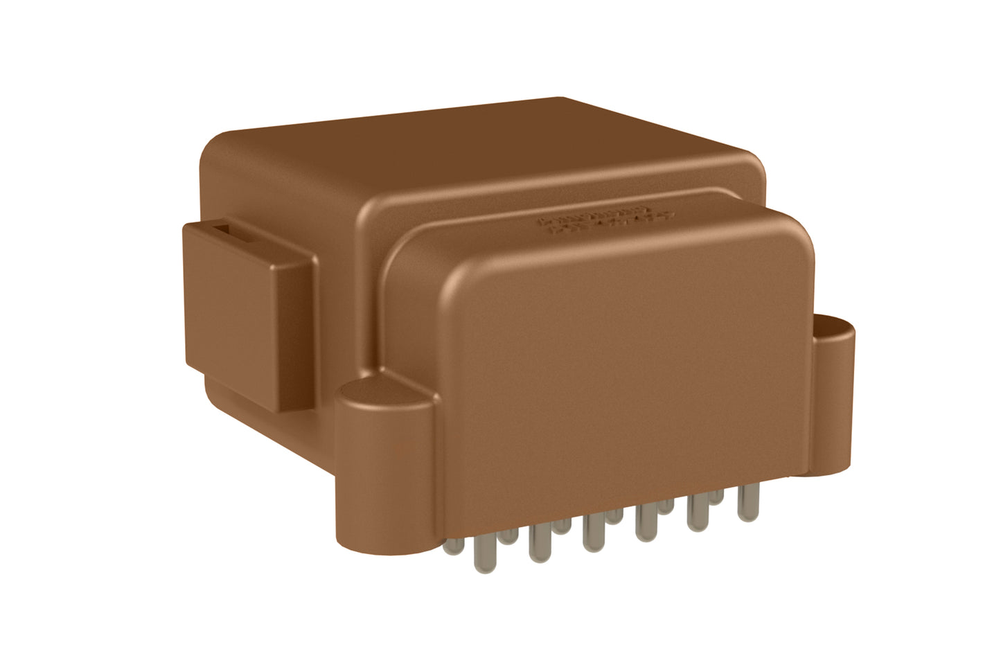 ATF13-12PD-BM13 Board Mount Header, Right Angle, AT, 12 Pin, D-key, Self-Threading, Tin Plated Contacts. DTF13-12PD