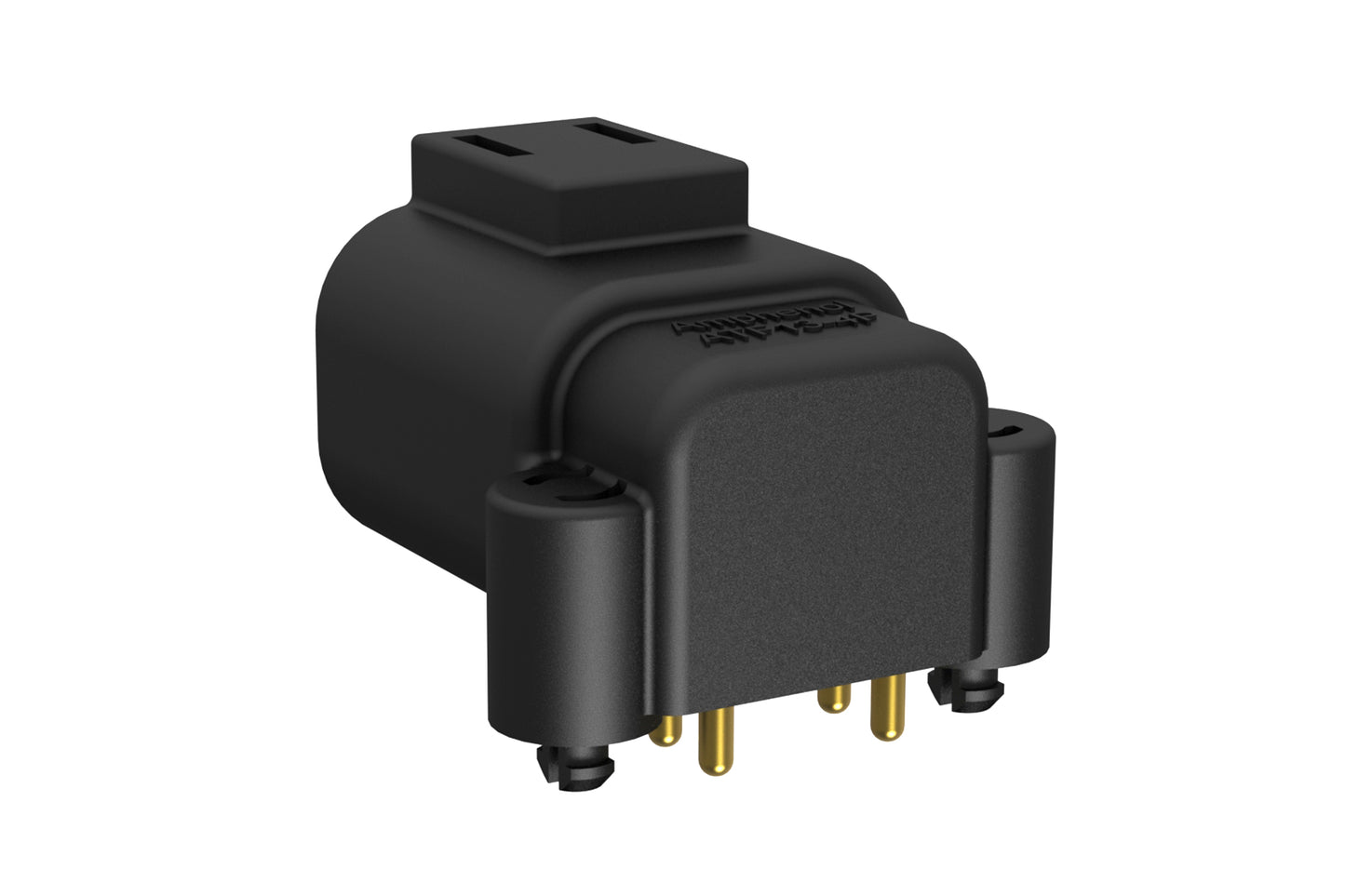 ATF13-4P-BM01 Board Mount Header, Right Angle, AT, 4 Pin, Snap Fit, Gold Plate