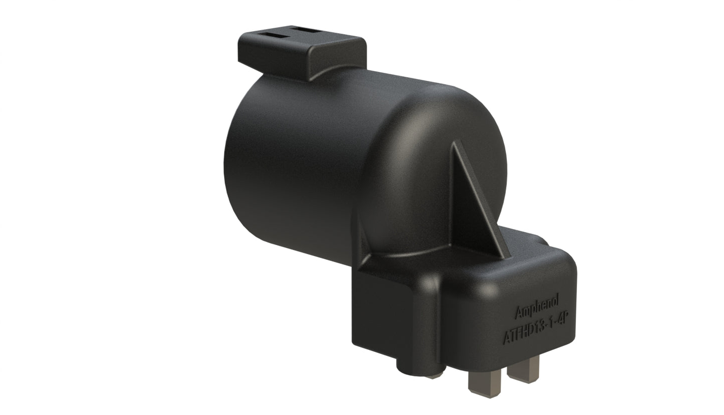 ATFHD13-1-4P-BM11 1 Position, Board Mount Receptacle, Contact Size 4