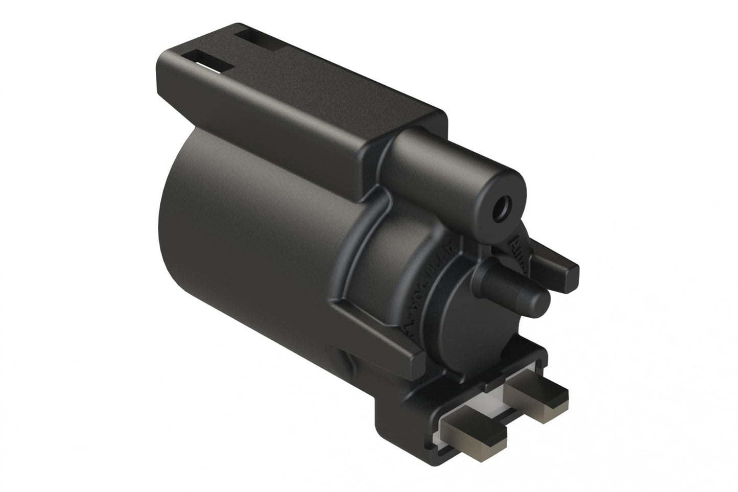 ATHD04-1-8P-BM14 Single Pole Receptacle, Pin, Size 8 Contact, Self-Threading, Nickel Plated, Potting, Black