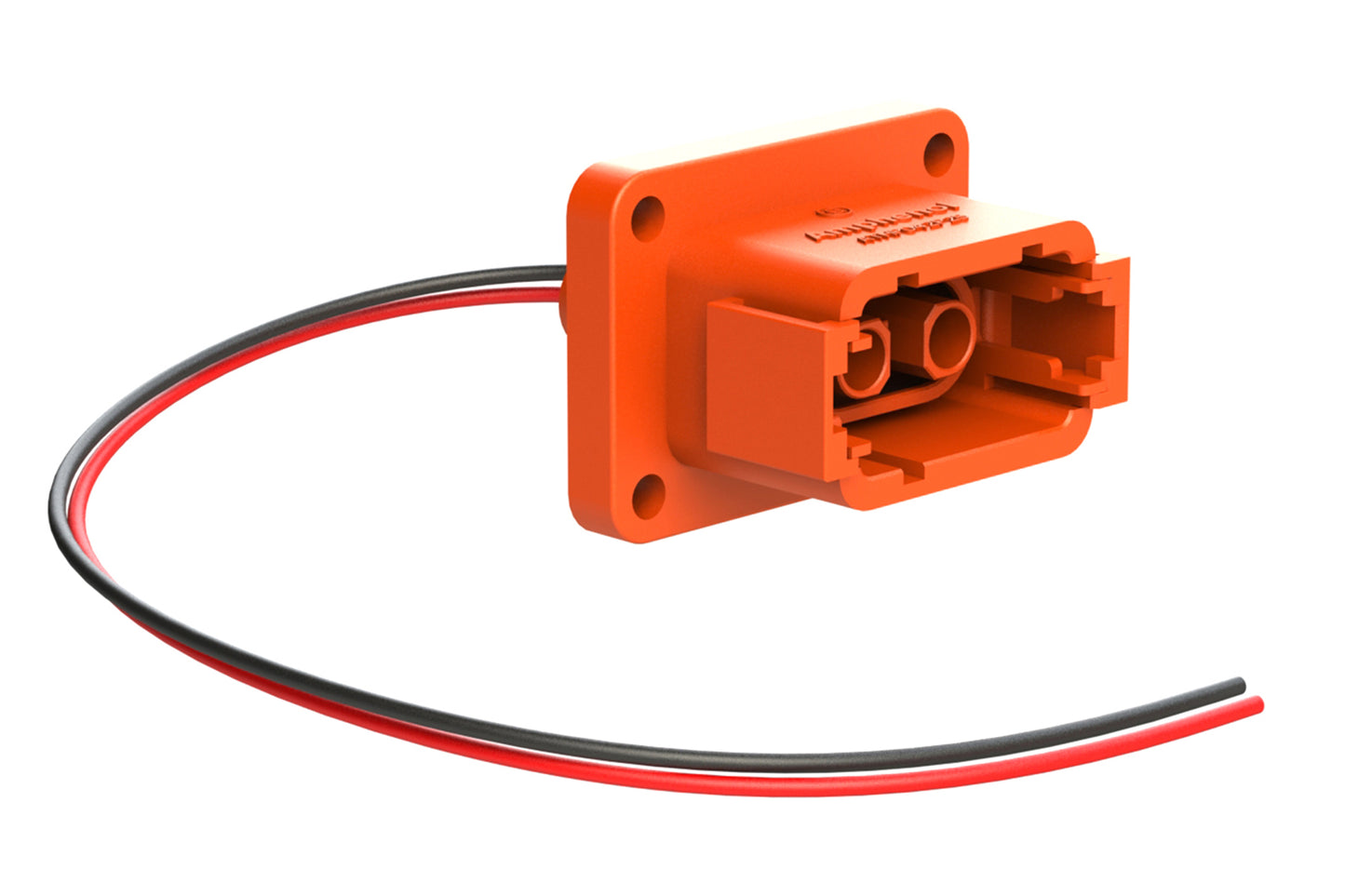 ATHP042P25ELC 2 Position Receptacle with High Voltage Interlock Loop and EMC Shielding, C Position, Orange. Contacts ordered separately.