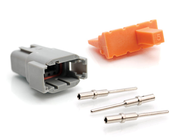 ATM04-08PA-KT01 8-Way Pin Receptacle, Wedge and Contacts Kit