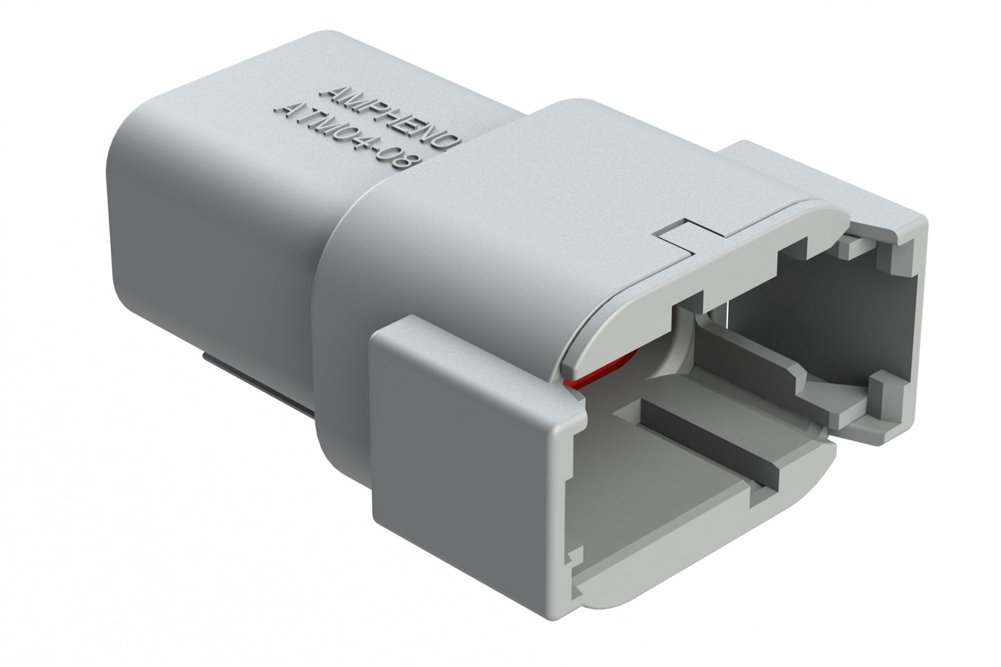 ATM04-08PC 8-Way Receptacle, Male Connector with C position Key. DTM04-08PC