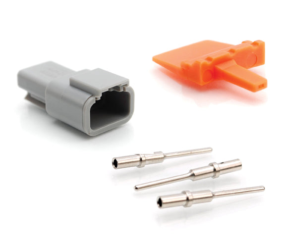 ATM04-3P-KIT01 3-Way Pin Receptacle, Wedge and Contacts Kit