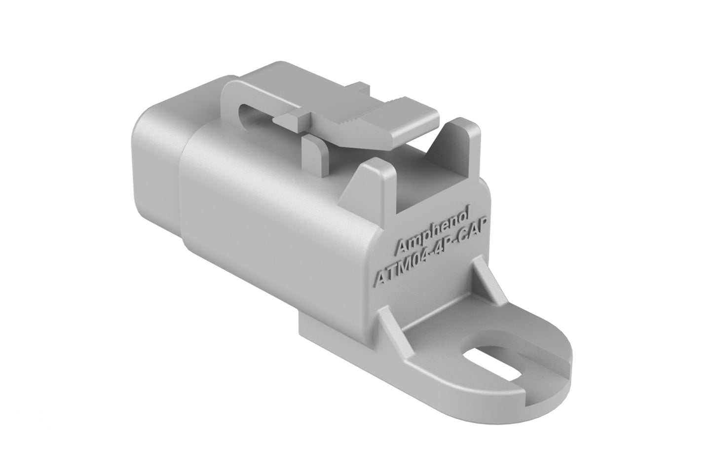 ATM04-4P-CAP Dust cap for 4 position receptacle, grey