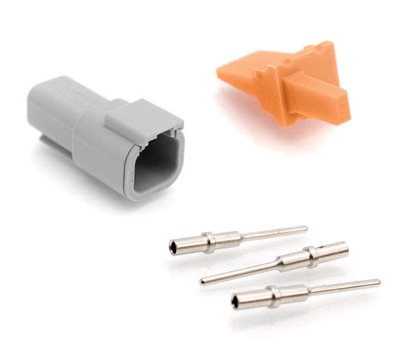 ATM04-4P-KIT01 4 Pin Receptacle, Wedge and Contacts Kit