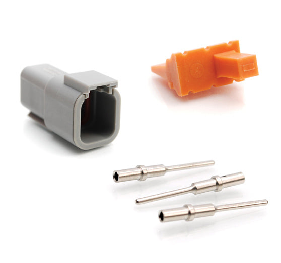 ATM04-6P-KIT01 6 Pin Receptacle, Wedge and Contacts Kit