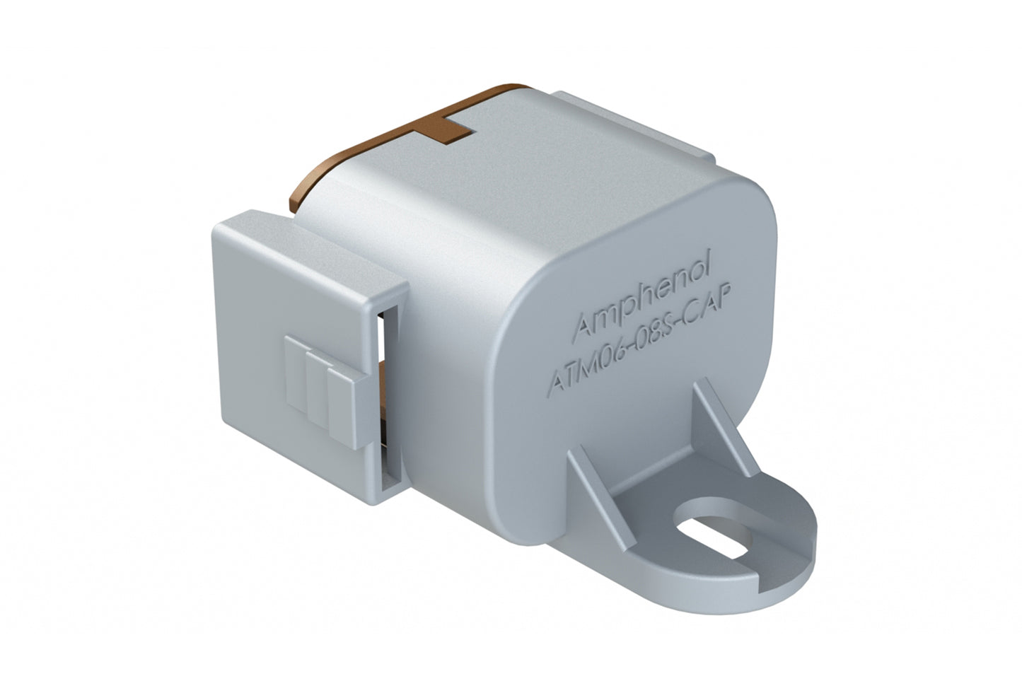 ATM06-08SD-CAP Dust cap for 8 position plug, keyed D, brown