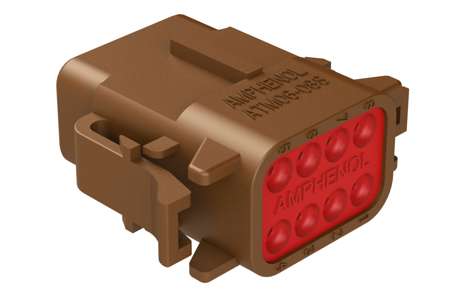 ATM06-08SD 8-Way Plug, Female Connector with D Position Key. DTM06-08SD