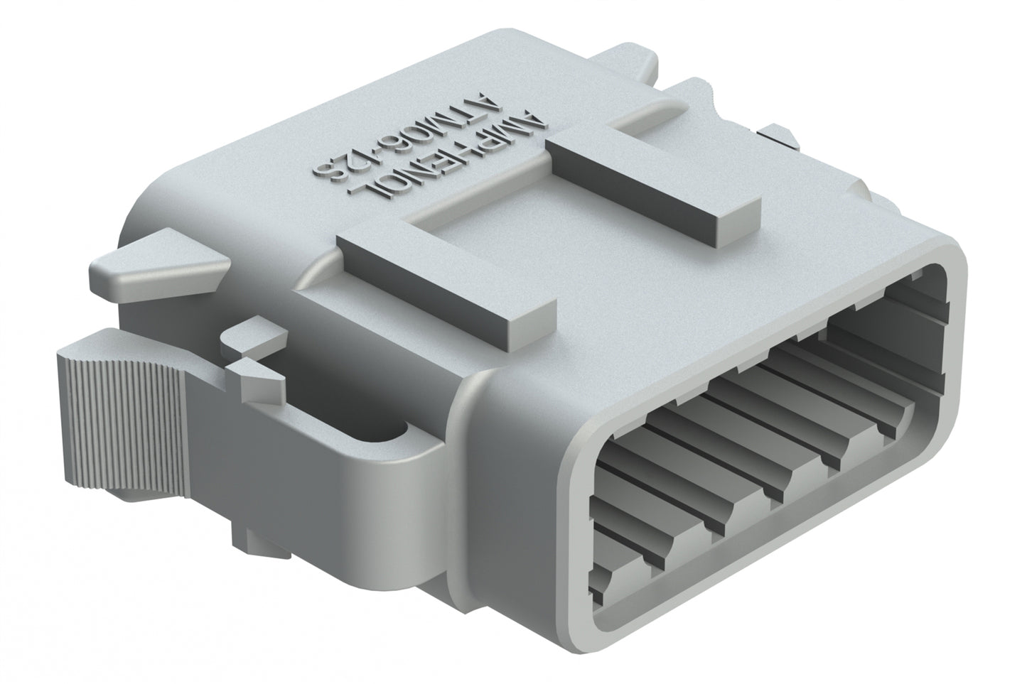 ATM06-12SA-BLK 12-Way Plug, Female Connector, A Position Key. DTM06-12SA