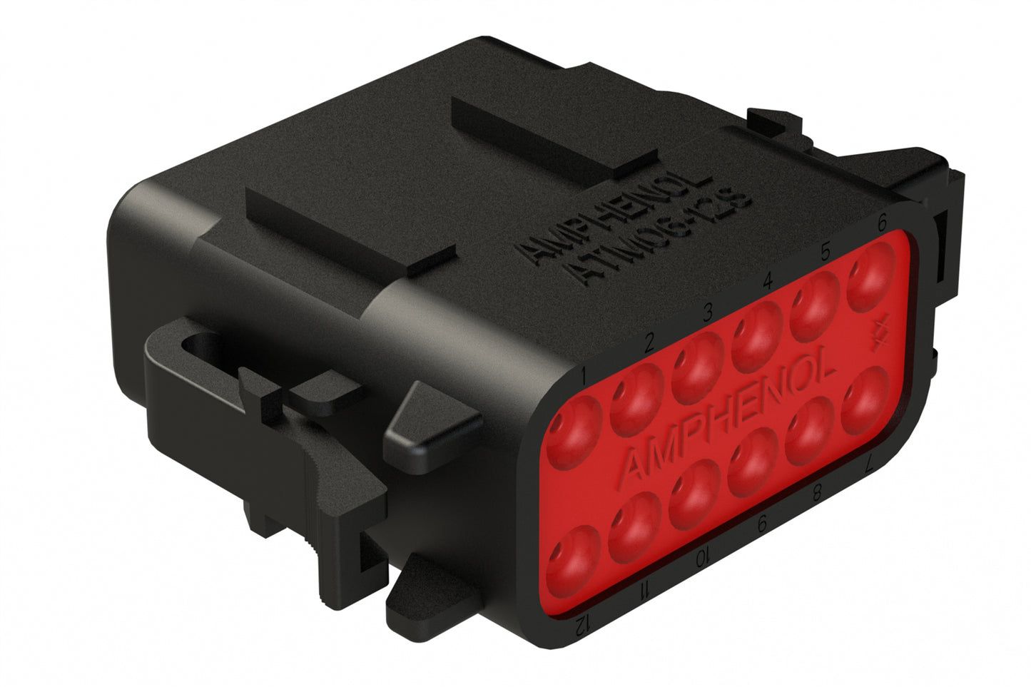ATM06-12SB 12-Way Plug, Female Connector, B Position Key. DTM06-12SB
