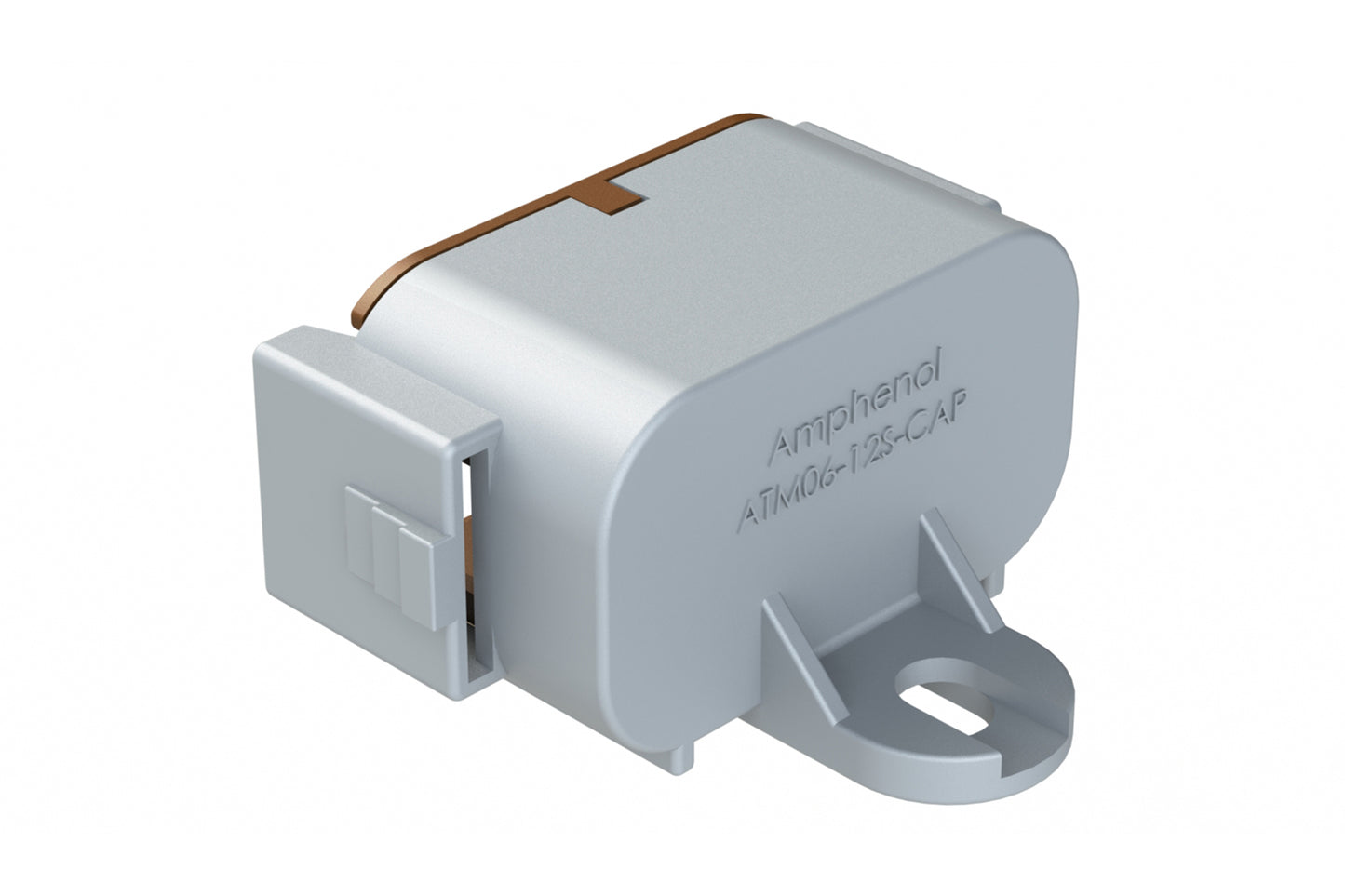 ATM06-12SD-CAP Dust cap for 12 position plug, keyed D, brown