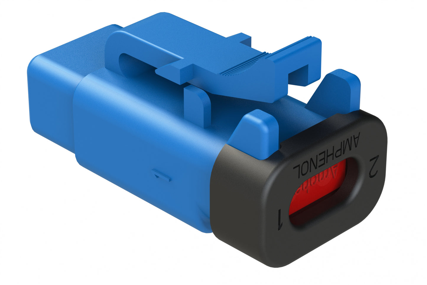 ATM06-2S-R120BLU 2-Way Plug, 120 OHM, 1/2W, Blue, endcap. Contacts & Wedgelock included