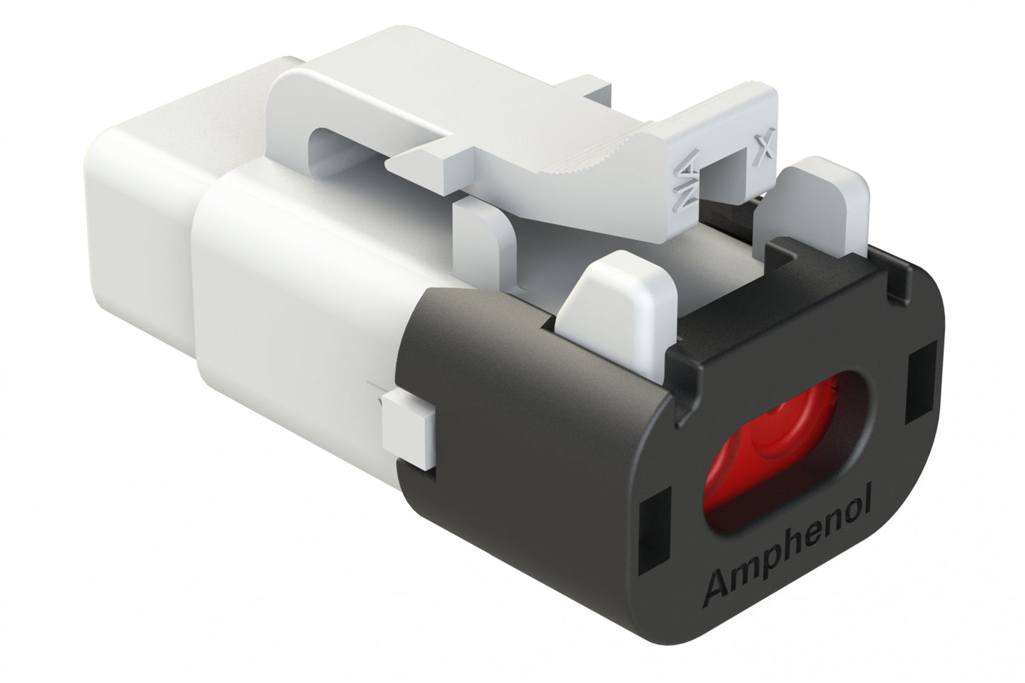 ATM06-2S-SF01WHT 2 Position Plug, Socket, Snap-Fit End Cap, White