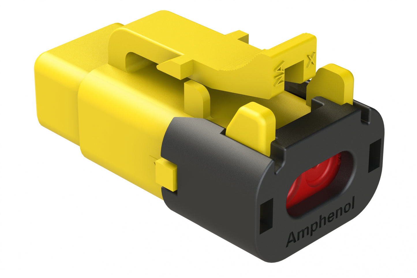ATM06-2S-SF01YEL 2 Position Plug, Socket, Snap-Fit End Cap, Yellow