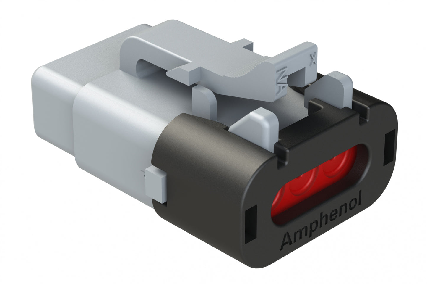 ATM06-3S-SF01 3 Position Plug, Socket, Snap-Fit End Cap,Grey. DTM06-3S-E003