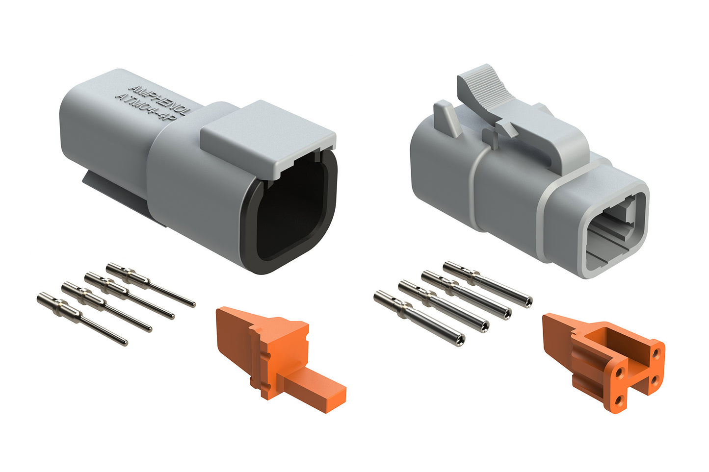 ATM4PS-CKIT 4 Pin and Socket, Plug, Receptacle, Wedge and Contacts Kit