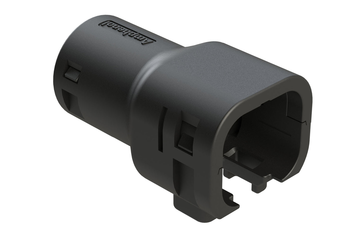 ATMBS-008-0405 4 Position Backshell, fits ATM06-4S* Plugs, Black. 1028-008-0405