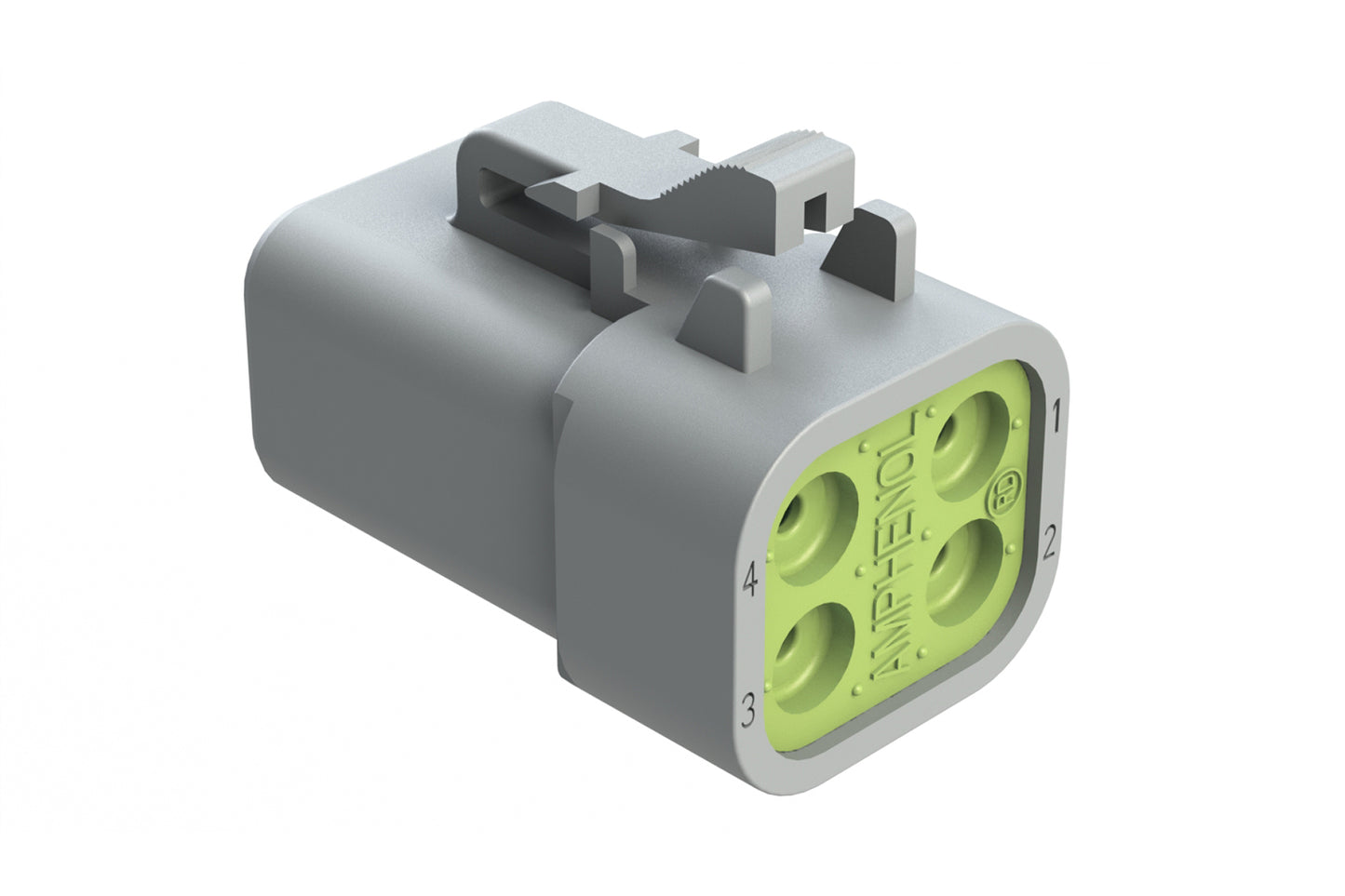 ATP06-4S-RD01 4-Way Plug, Female Connector with Reduced Diameter Seal. DTP06-4S-C015