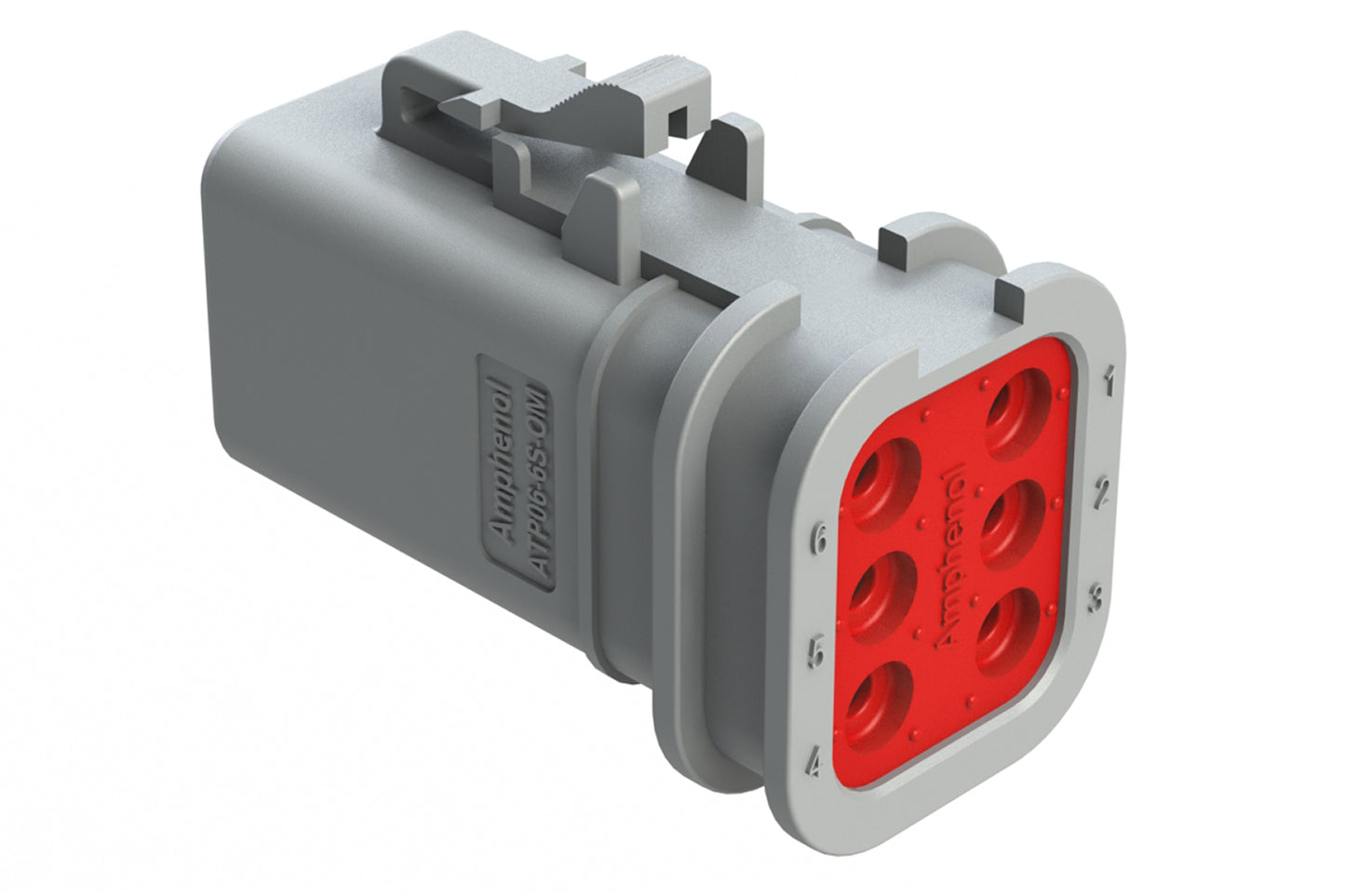 ATP06-6S-OMGRY 6 Position, Plug, Socket, Structure Plus™, Grey