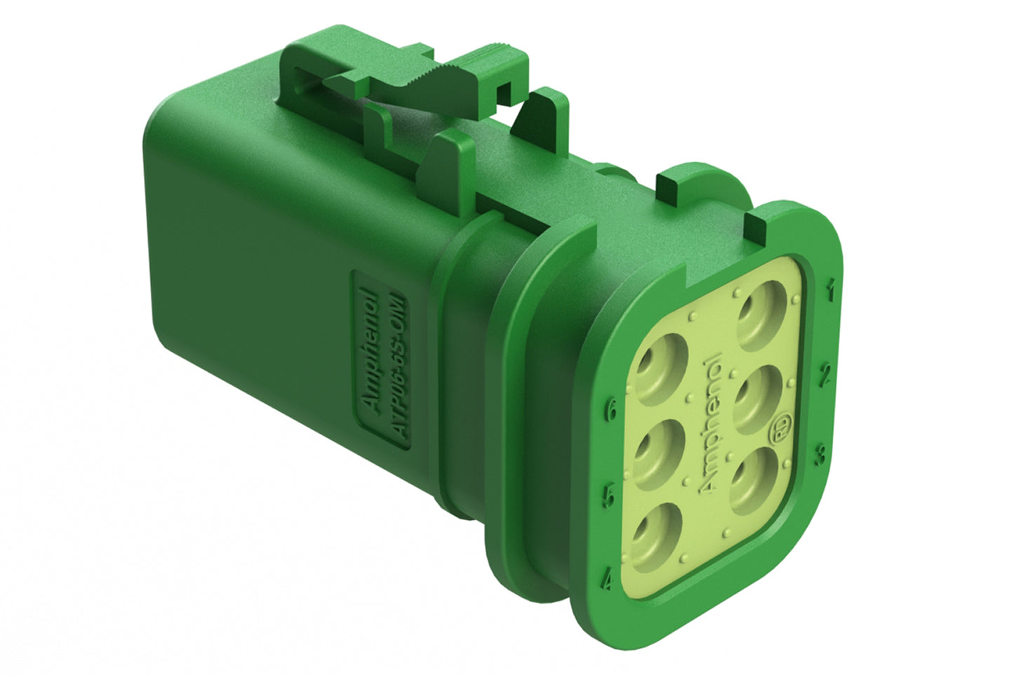 ATP06-6S-OMRDGRN 6 Position, Plug, Socket, Structure Plus™, Reduced Diameter Seal, Green