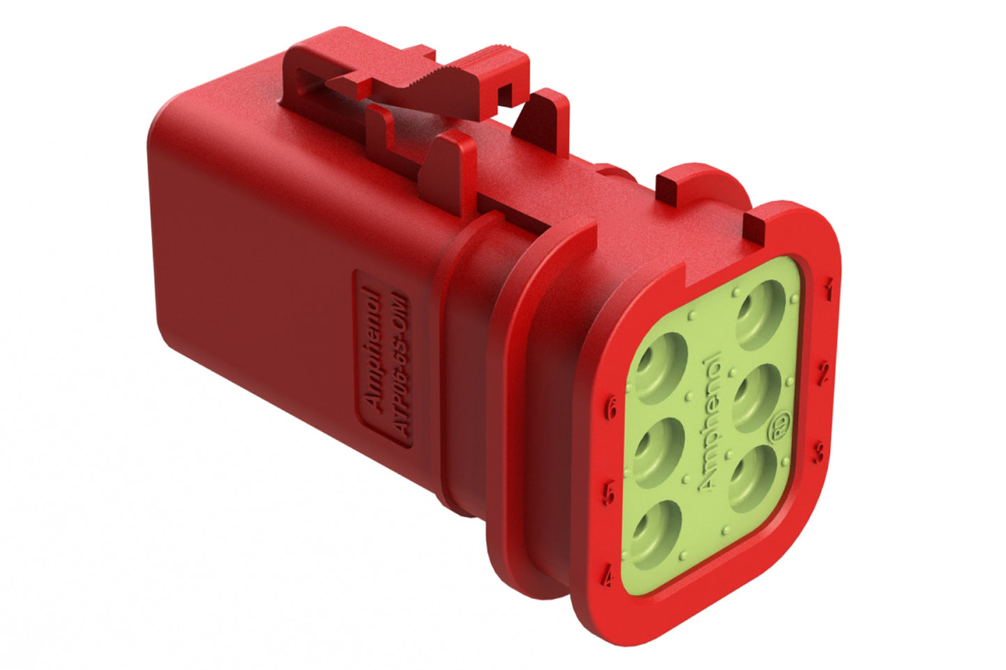 ATP06-6S-OMRDRED 6 Position, Plug, Socket, Structure Plus™, Reduced Diameter Seal, Red