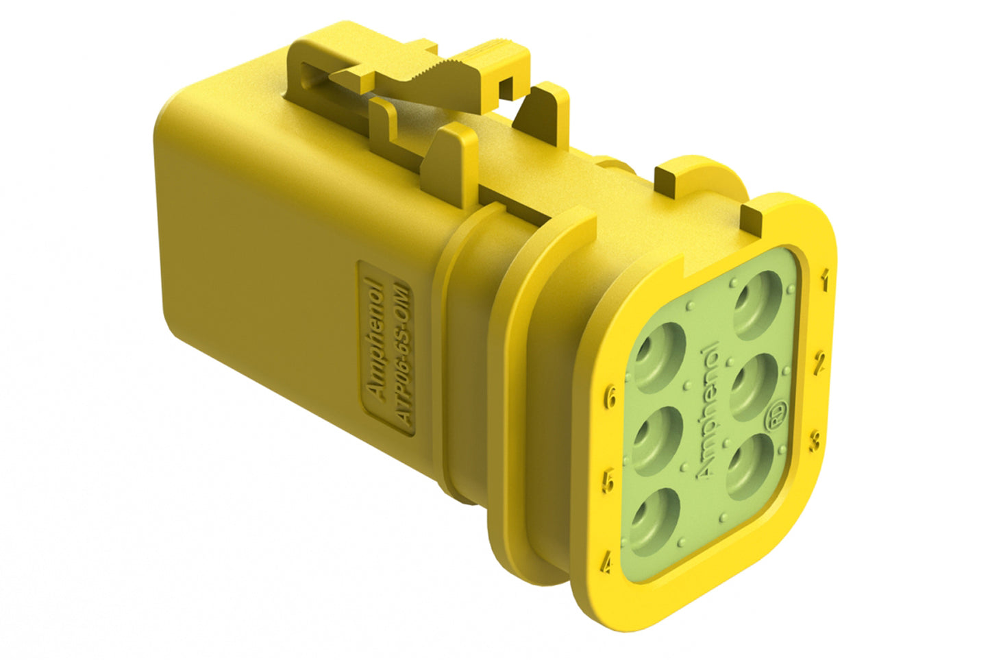 ATP06-6S-OMRDYEL 6 Position, Plug, Socket, Structure Plus™, Reduced Diameter Seal, Yellow