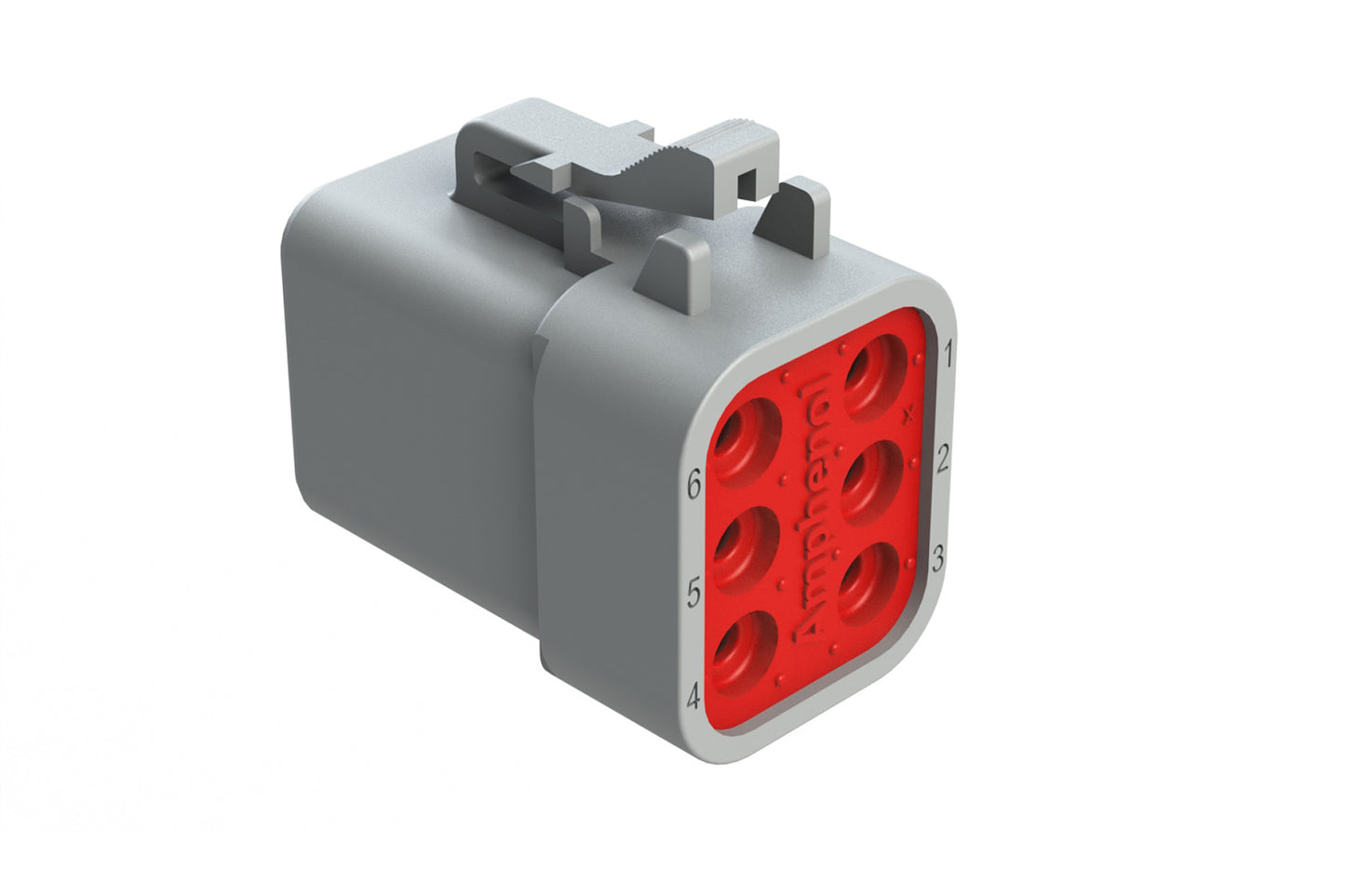 ATP06-6S 6 Position Plug, Female, Grey