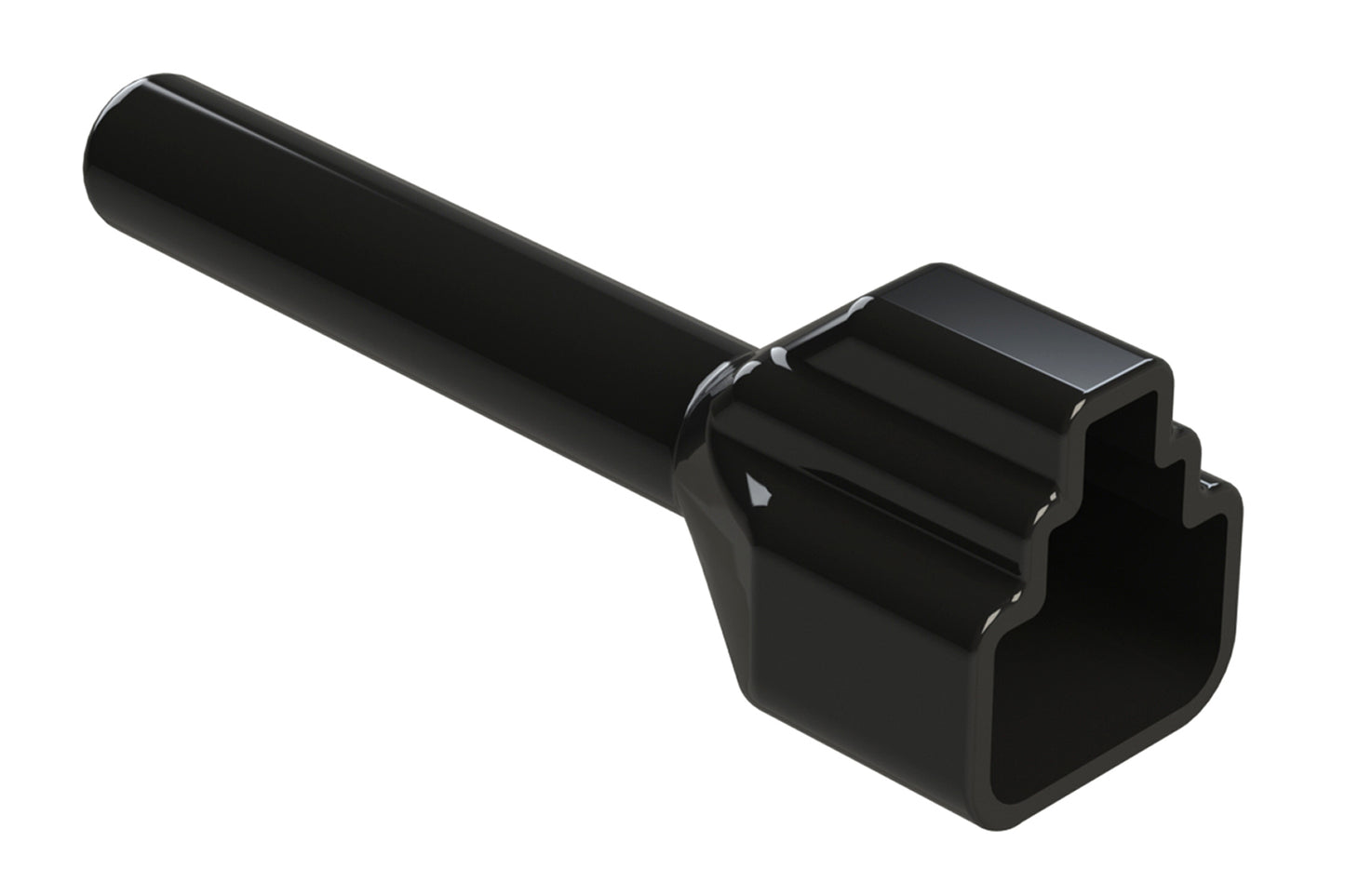 ATP2S-BT-BK Boot for 2 Position Plugs, Black. DTP2S-BT-BK