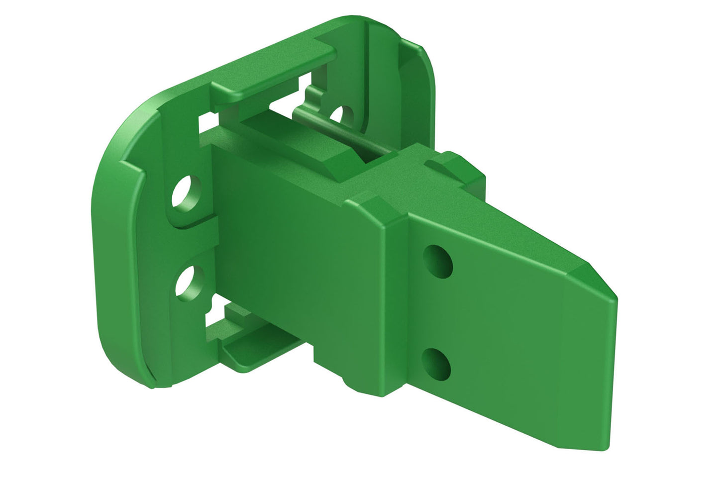 AW4S-C 4 Position Plug Wedgelock, Keyed C, Green. W4SC, W4SC-P012