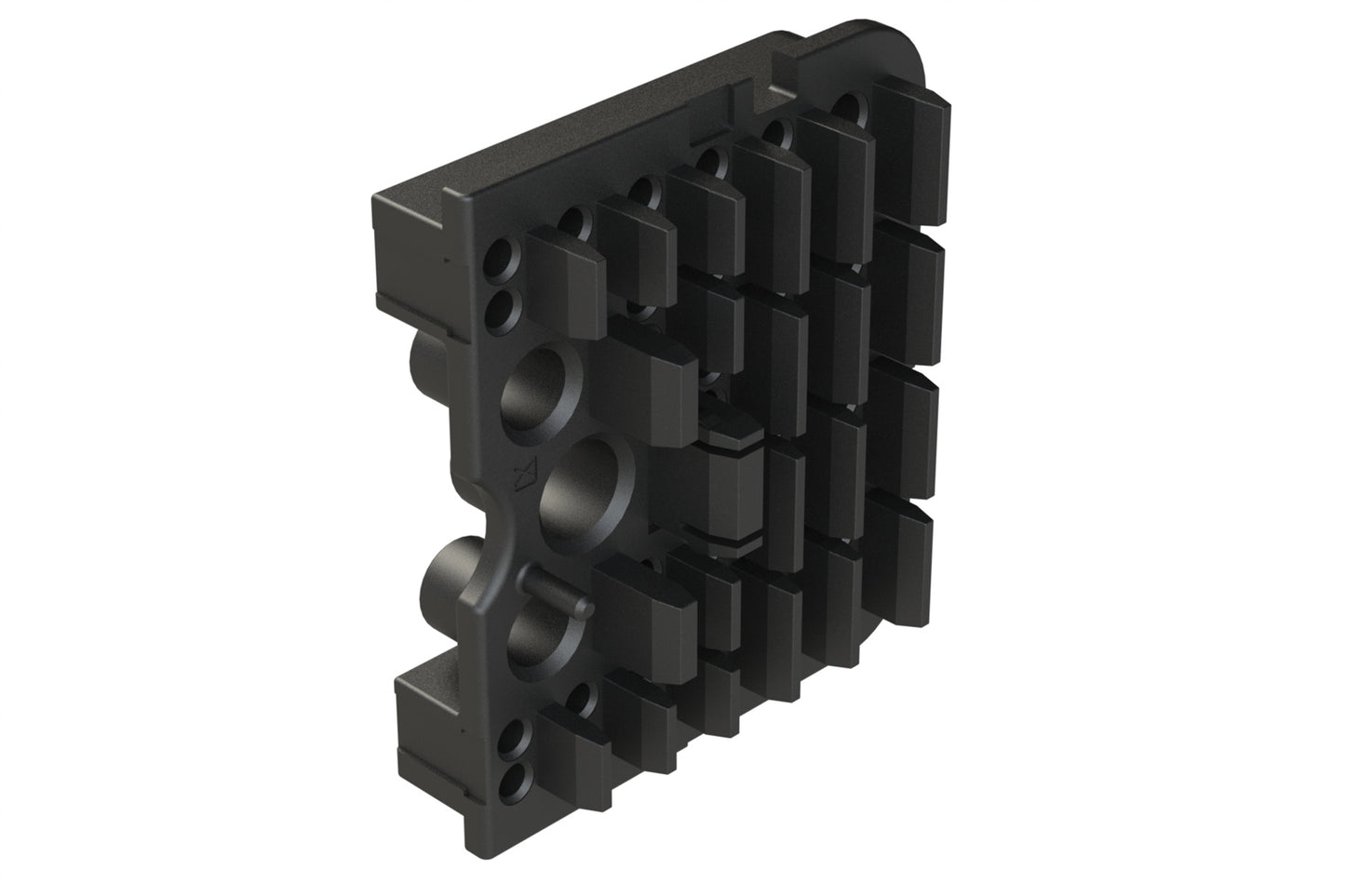 AWB-51SBR Right Wedgelock for 102 Position Plug, (51 Positions), Keyed B, Black. WB-51SBR