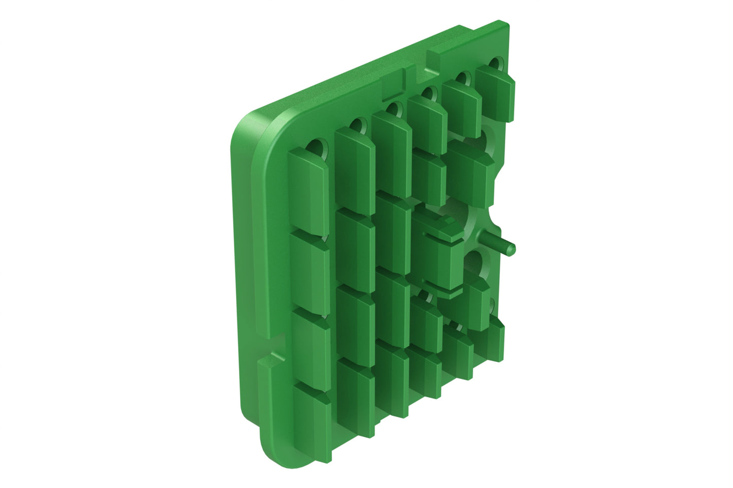 AWB-51SCL Left Wedgelock for 102 Position Plug, (51 Positions), Keyed C, Green. WB-51SCL