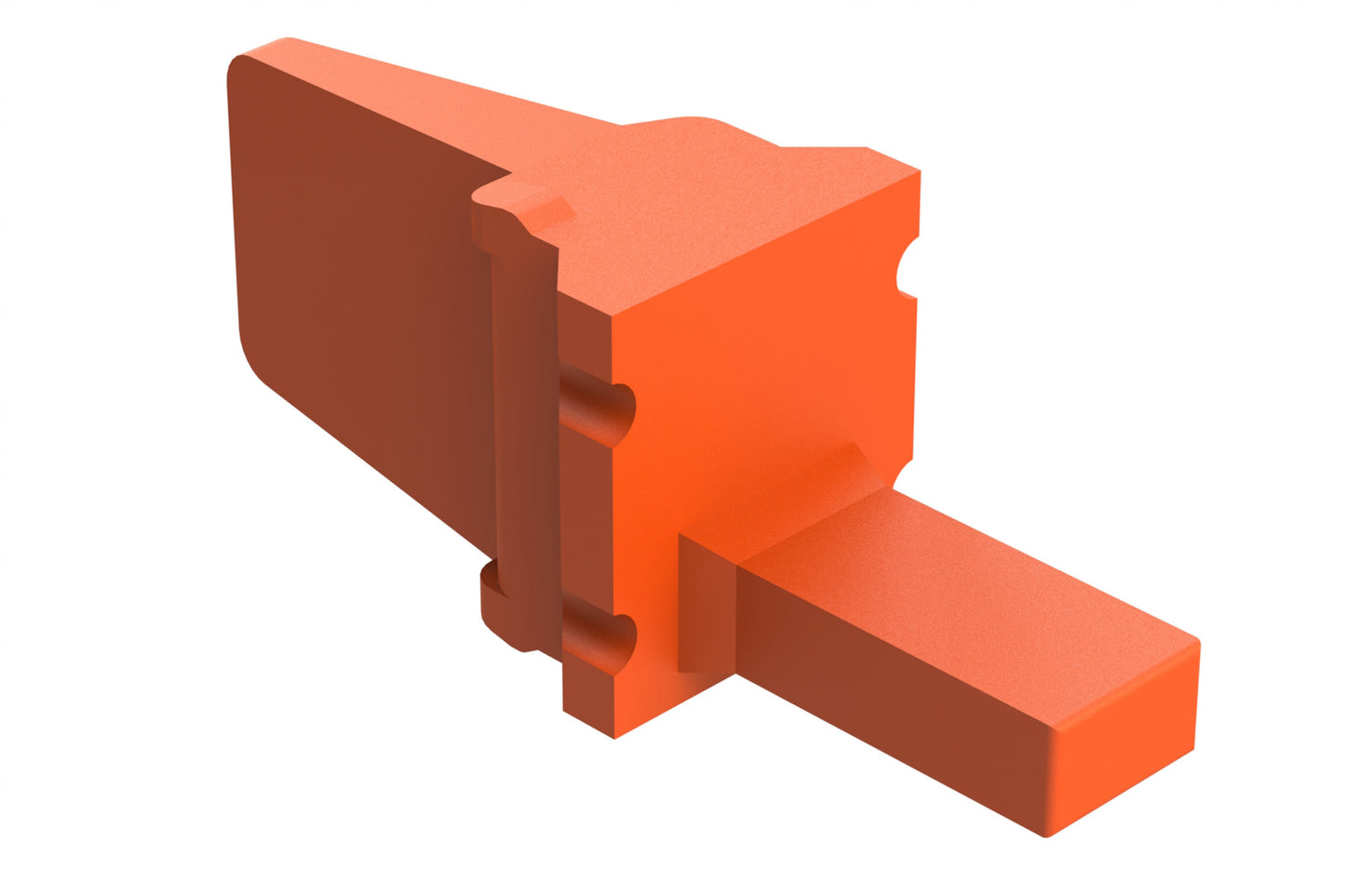 AWM-4P 4-Way Wedgelock Receptacle, Male. WM-4P