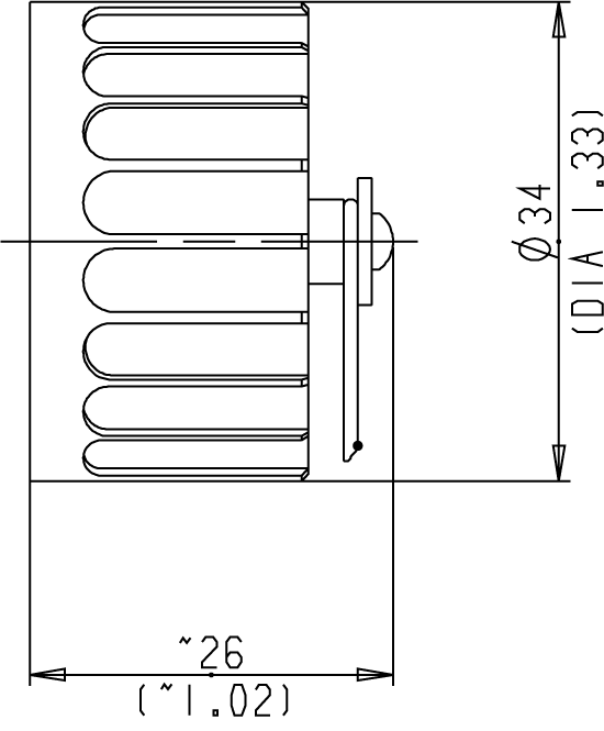 C016 00U000 021 1 Protective cap for male receptacle