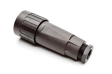 C016 10E014 002 1 14+PE Female cable connector with internal strain relief and cable retention. For use with crimp contacts (sold separately).