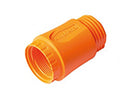 C016 G11 048 E10 V Orange Backshell, straight, package of 5