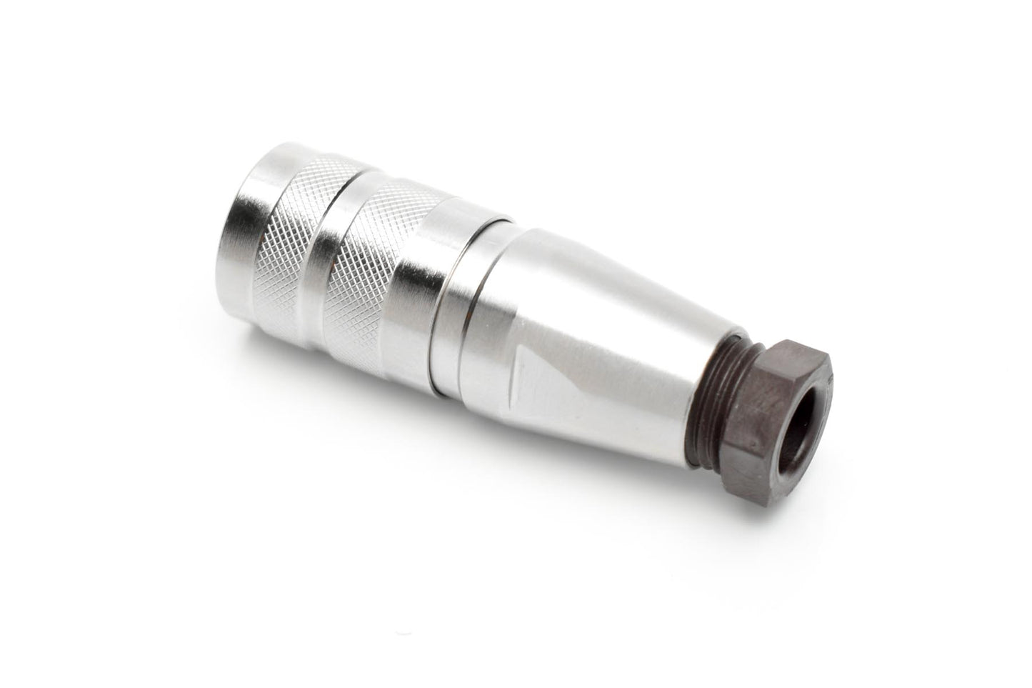 C091 11D003 000 2 Female Connectors with internal strain relief and metal locking ring. Complete EMI shielding in the fully mated and locked position (EMI security). Screw locking according to IEC 61076-2-106. Contacts sold separately.