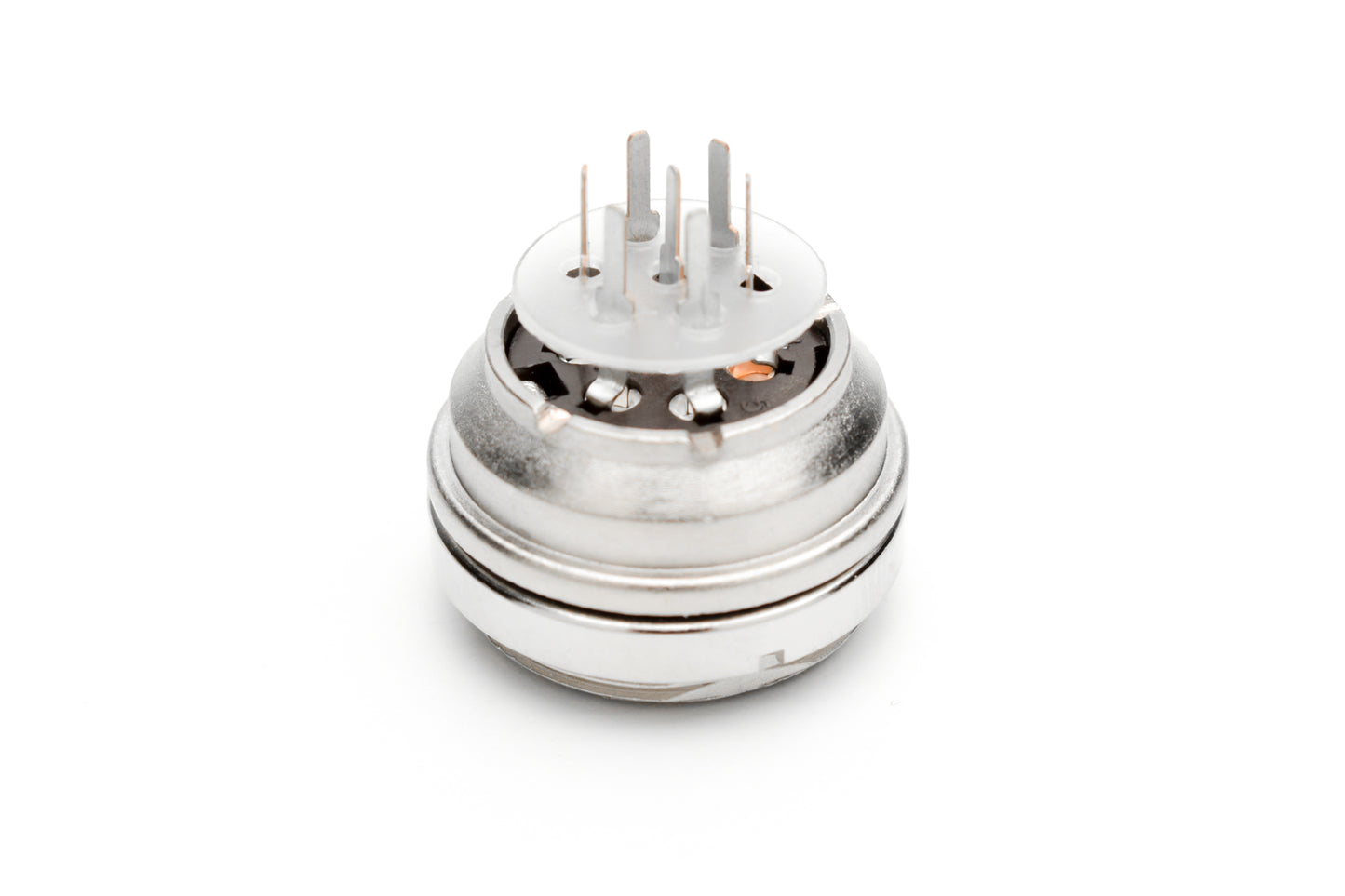 C091 61G007 120 2 Rear mounting female metal Connectors with O-ring seal and ring nut mount (hex nut available upon request). Complete EMI shielding in the fully mated and locked position (EMI security). Tin plated solder area. Contacts included.