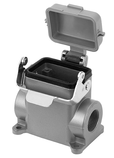 C146 10N006 607 2 Double side entry housing with high profile and thermoplastic spring cover. Comparable Part No. 19300060296
