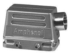 C146 10R010 550 1 Single side entry low profile hood with stud.