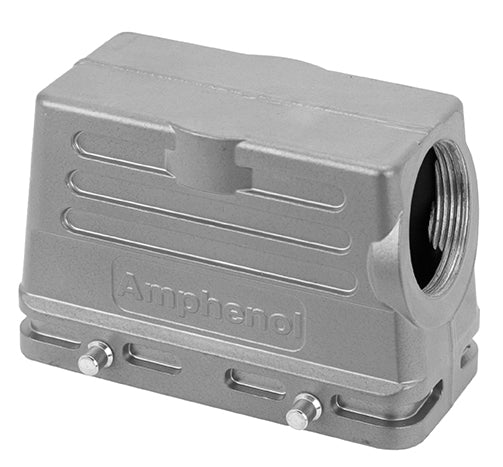 C146 21R016 500 1 Side entry low profile hood for two-lever locking system. No stud. Comparable Part No. 19300161522