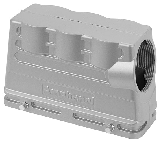 C146 21R024 500 1 Side entry low profile hood for two-lever locking system. No stud. Comparable Part No. 19300241522
