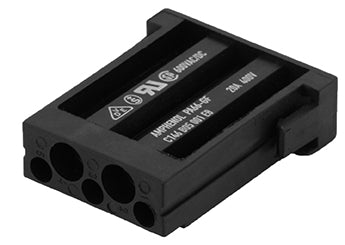 C146 B05 001 E8 Socket module for turned two.5mm contacts. heavy|mate® M series connectors may be engaged or disengaged when live but without electrical load. If connector is mated or unmated under load, the load shall be reduced to 10% of rated current.
