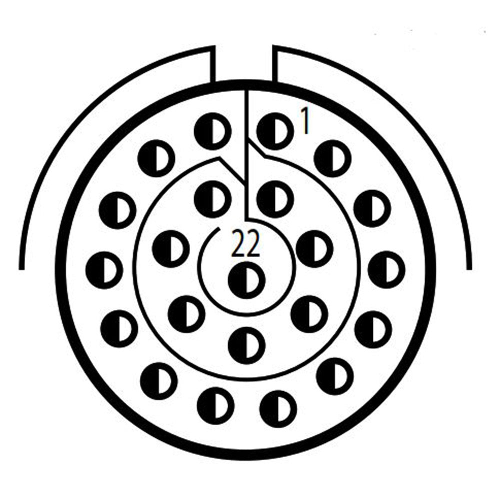 D38999/20FC35SB Square Flange Receptacle