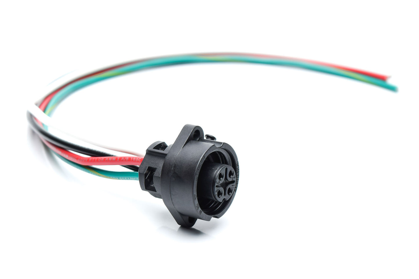 CA0161F113003 Ecomate 4 Position (3 +PE) Female Receptacle, 14AWG Leads, UL1015 , 0.3 Meter