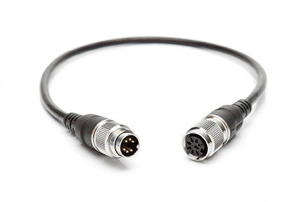 CA091 80 4000 005 AISG RET Overmolded Cable Assembly with IP68 straight male / female cable connectors, 5 meter, PE cable, 8 pin interface, 6 loaded contacts