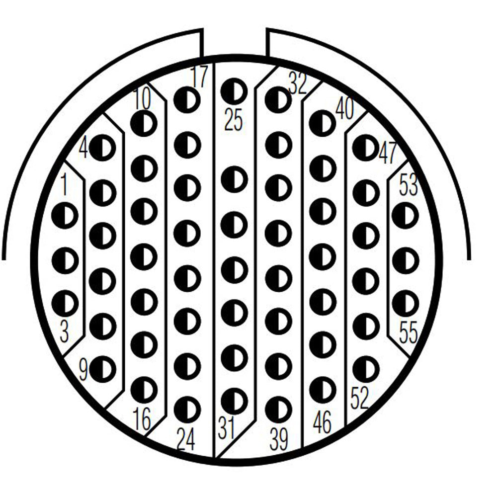 D38999/20FE35SC Square Flange Receptacle