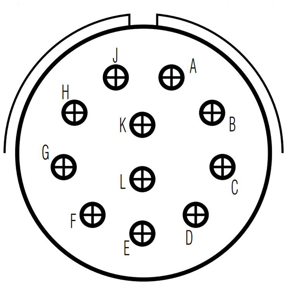 D38999/20FF11PC Square Flange Receptacle
