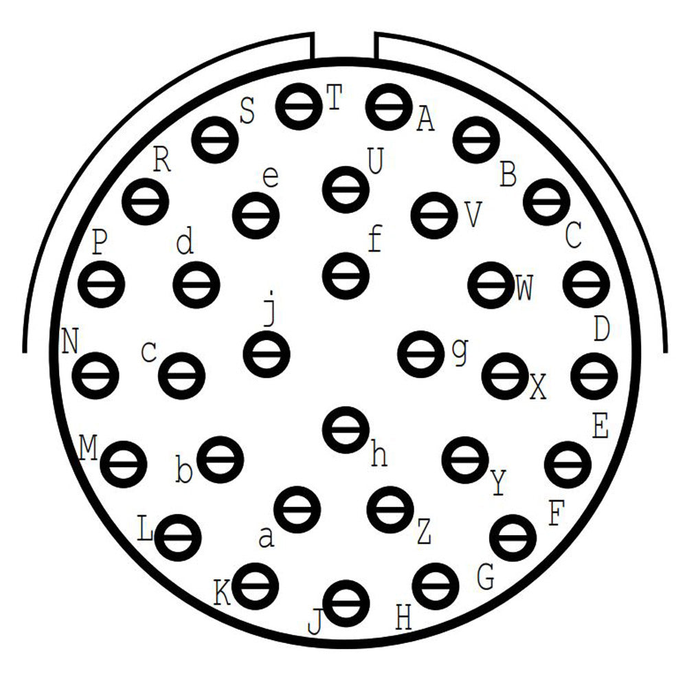 D38999/20FF32SD Square Flange Receptacle