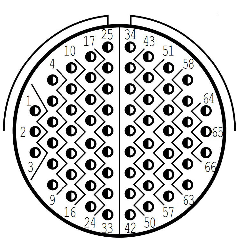 D38999/24ZF35PE Jam Nut Receptacle